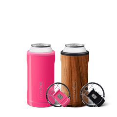 Hopsulator Trio Bundle | Walnut + Neon Pink | 12/16oz Standard Cans