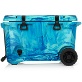 BrüTank 55-Quart Rolling Cooler | Ocean Swirl