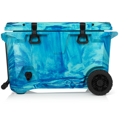 BrüTank 55-Quart Rolling Cooler | Ocean Swirl